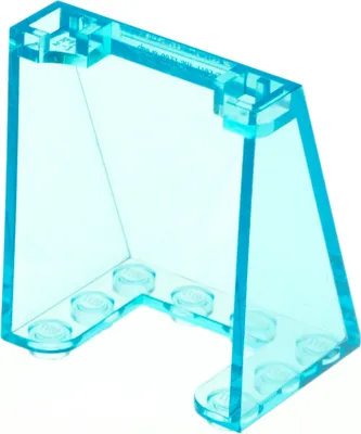 Obrázok produktu pre 1x Lego čelné sklo 3x4x4 priehľadné svetlomodré obrácené okno 72475