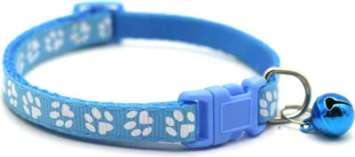 Productafbeelding van Huisdierenhalsbanden, schattig, reflecterend, met verstelbare veiligheidssluiting, comfortabel voor honden, kleur: blauw