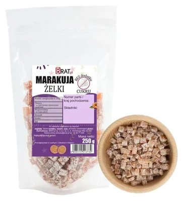 Obrázok produktu pre Marakuje želé (gumené cukríky) bez pridaného cukru, 250 g