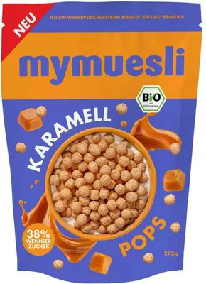 Produktbild von mymuesli Pops Karamell  275g