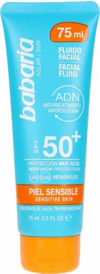 Zdjęcie produktu dla Babaria Facial Fluid Sensitive SPF50 Fluid Przeciwsłoneczny 75ml