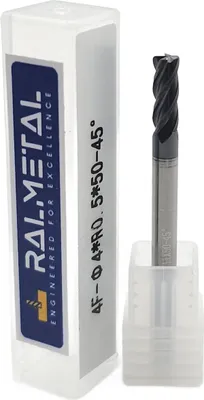 Produktbild von Radialfräser aus Vollhartmetall Fi4 x R0,5 x 50 mm - 45 HRC
