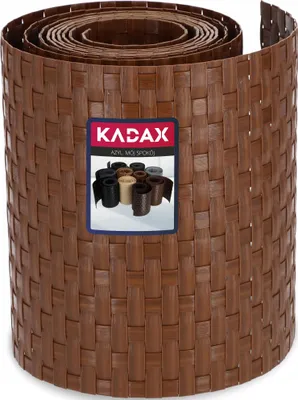 Produktbild von KADAX Zaunband aus Technorattan "Vesta", 19 x 255 cm, Honig, Gartensichtschutz, Windschutz für Balkon, Gartenzaun