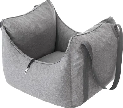Produktbild von Autositz für Hunde & Katzen ONE | 60×55×37 cm | Mit Sicherheitsleine & Tragegriffen | Waschbarer Bezug |  | PillowPrim