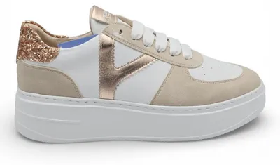 Productafbeelding van KEYS K-10525: Dames sneakers van wit kunstleer