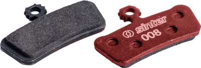 Image de Garniture de frein à disque Sinter 008 Sram organique, MTB standard, rouge, 25 pièces