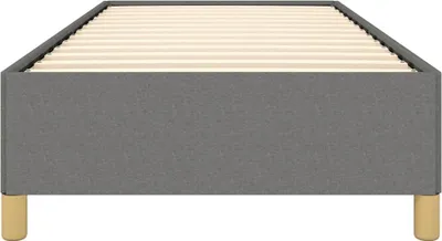 Produktbild von vidaXL Bettgestell ohne Matratze Dunkelgrau 90x200 cm Stoff