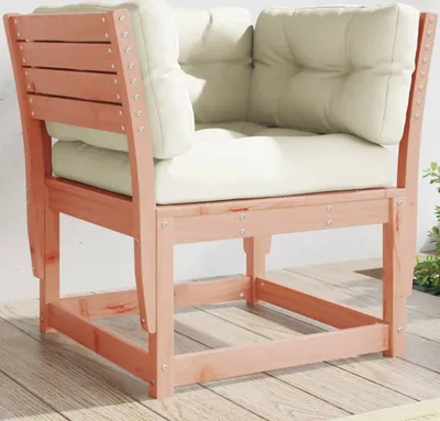 Produktbild von ZMH Gartensofa mit Armlehnen und Kissen Massivholz Douglasie