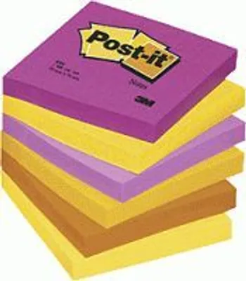 Produktbild von 3M Post-it Notes Haftnotizen Neon Rainbow Pack, 76 x 76 mm