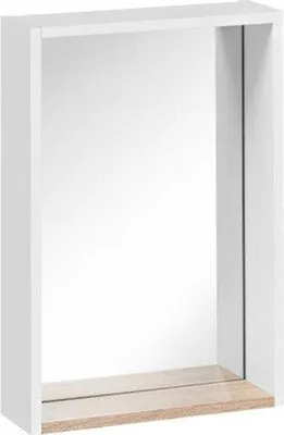 Zdjęcie produktu dla Finka White Nowoczesne lustro 40x60 cm z technologią cichego domykania