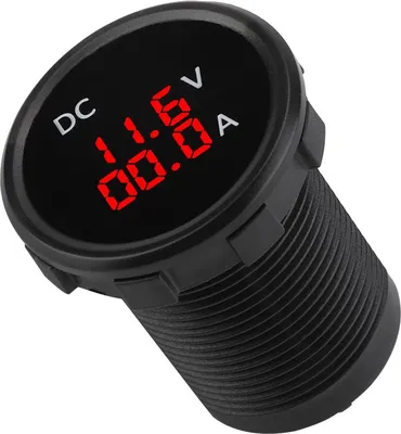 Image de DC 12 V -24V 15A -Voltmètre, voltmètre numérique avec écran LED rouge, pour voiture de moto