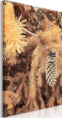 Produktbild von Vliesstoff Leinwandbild - Golden Cone (1 Part) Vertical 60x90 cm Landschaften b-A-0709-b-a