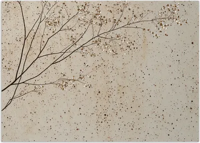 Produktbild von Vlies fototapete Zweige mit Blumen 250x175 cm Feeby Beige inkl. Kleber einfache Montage