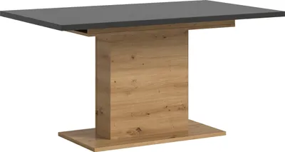 Produktbild von Kulissen-Esstisch >Motion< ausziehbar 190cm, Grau / Artisan Eiche Nachbildung - 150/190x76x90cm (BxHxT)