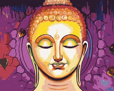Produktbild von Zuty - Malen nach Zahlen - MEDITIERENDER BUDDHA, 40x50 cm, ohne Keilrahmen