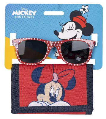 Immagine prodotto di Set per bambini Disney Minnie Mouse con occhiali da sole e portafoglio elegante e pratico