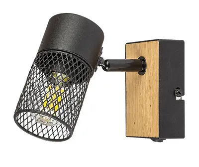 Produktbild von Spot Metta 1Xmax40W Schwarz Metall/Holz