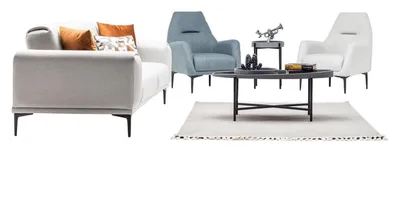 Produktbild von Wohnlandschaft Sofa Couch Set Polstergarnitur Sitzgruppe Sitzgruppe Lounge 3+1+1