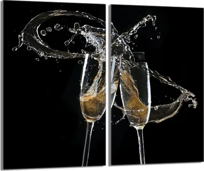 Produktbild von Glasschutzplatte für den Herd 2x30x52 Wein