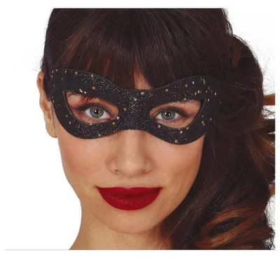 Immagine prodotto di Carnevale avventura figura festa maschera supereroe glitter occhio maschera carnevale costume accessorio palla mascherata travestimento accessorio festeggiamenti di Capodanno, colore: nero