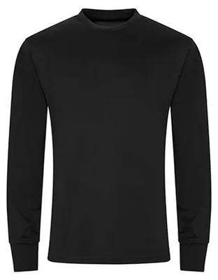 Zdjęcie produktu dla Just Cool JC023 | Koszulki sportowe z długim rękawem do 2XL - Kolor: Jet Black - Rozmiar: XXL