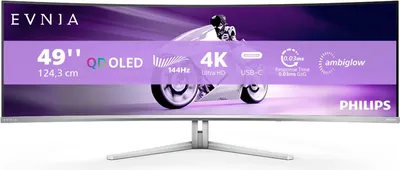 Obrázok produktu pre Philips Evnia 49M2C8900 48,9" QD OLED Dual QHD 240Hz G-Sync kompatibilný zakrivený