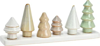 Image de 6 Petits vases en forme de sapin