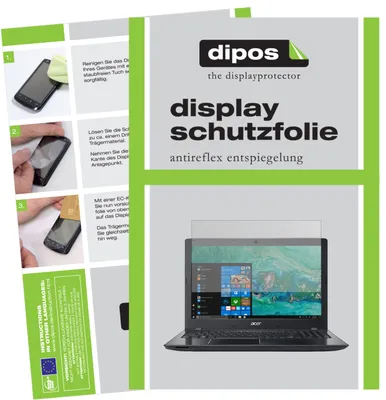 Produktbild von 2x Schutzfolie für Acer Aspire E 15 Start matt Displayschutzfolie Folie Display Schutz dipos
