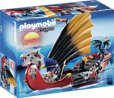 Produktbild von PLAYMOBIL Dragons Drachen-Kampfschiff, 5 Jahr(e), Mehrfarbig, Kunststoff