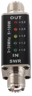 Produktbild von 5-100 W Stehwellenmessgerät Mini-Kurzwellen-LED-Anzeige SWR für Antennenradio