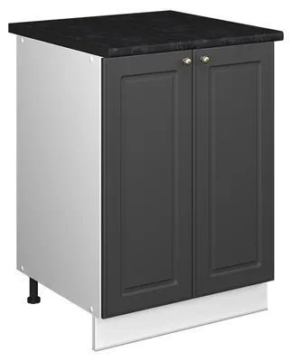 Zdjęcie produktu dla Szafka pod zlew Vicco Fame-Line Anthrazit Gold rustykalny/Biały 60 cm, Model 65074