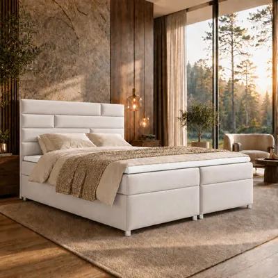 Produktbild von Boxspringbett mit Bettkasten Trinity K-5 Bonellfederkern inkl, KI-generiertes Bild