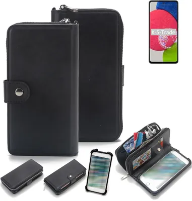 Produktbild von K-S-Trade 2in1 Handyhülle Schutzhülle kompatibel mit Samsung Galaxy A52s 5G & Portemonnee Cover Handy Hülle Case Etui Geldbörse Wallet Bookstyle