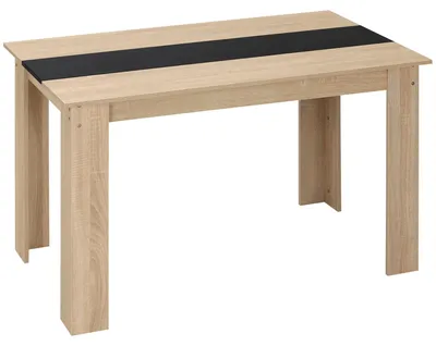 Immagine prodotto di Tavolo da Pranzo Moderno per 4-6 Persone 120x69x75 cm Nero e Legno