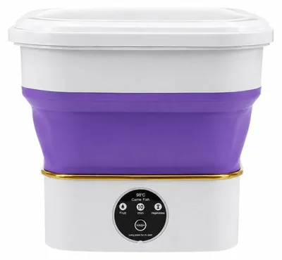 Obrázok produktu pre Mini prenosná práčka – malá skladateľná cestovná práčka na oblečenie a spodnú bielizeň, 6 l