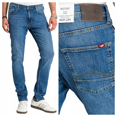 Obrázok produktu pre MUSTANG | Vegas Slim Fit | Pánske džínsy s úzkym strihom, šírka 31, dĺžka 32