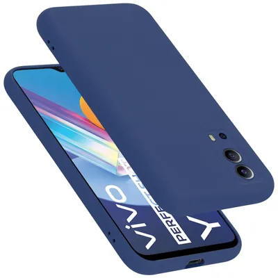 Produktbild von Cadorabo Schutzhülle für Vivo Y52 5G / Y72 5G Hülle in Blau Handyhülle Case Cover TPU Etui
