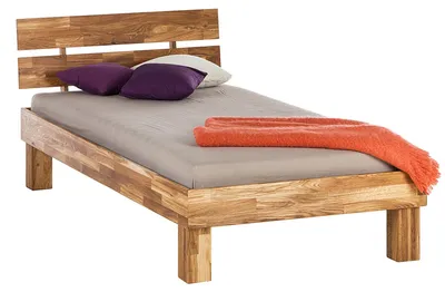 Produktbild von home24 Massivholzbett - Eiche massiv - Natur