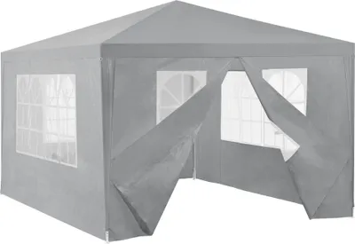 Produktbild von [casa.pro] Pawilon 400x300x255cm Namiot ogrodowy Namiot imprezowy Pawilon ogrodowy Namiot piwny Namiot ciemnoszary