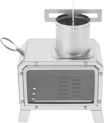 Produktbild von Campingkocher Holzkocher,Holzofen Mit Tragetasche FüR Outdoor-Kochen,X-FöRmiges Topfgestell,Tragbarer Campinggrill,Camping Ofen