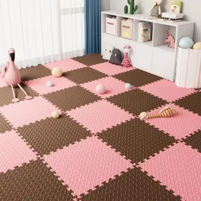 Produktbild von STUNQ® 8 Stück EVA Schaumstoff Puzzlematte, ineinandergreifende Bodenfliesen, rutschfest, strukturiert, Übungs- und Yogamatte,