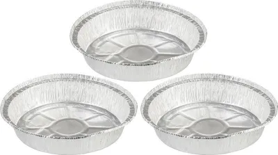 Obrázek produktu pro Miska MagicHome, 22,4x4,6 cm, grilovací, 3 ks, Alu, kulatá