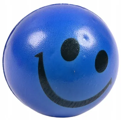 Produktbild von Anti-Stress Ball Emoji Bunt - Weicher Schaumstoffball für Spiel und Entspannung
