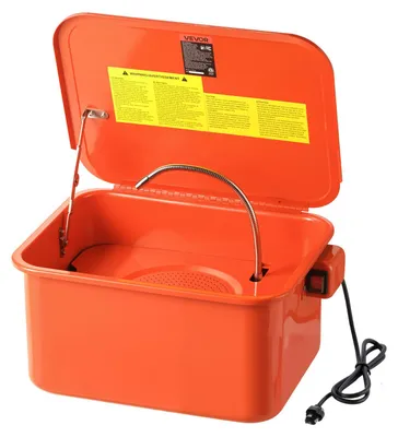 Productafbeelding van VEVOR Onderdelenreinigingsmachine, reinigingsinstallatie voor auto-onderdelen, 19 liter, 13 liter vloeistofcapaciteit, onderdelenreinigingsbak met elektrische pomp voor wiel lagers, tandwielen, carburateurs, 1,5 liter/min output, onderdelenwasser