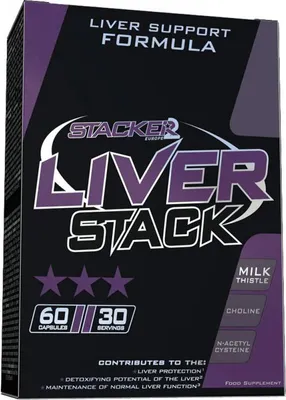 Produktbild von Stacker2 Liver Stack (60 caps) Unflavoured - Vitamine, Mineralien & Gesundheit - Kräuter