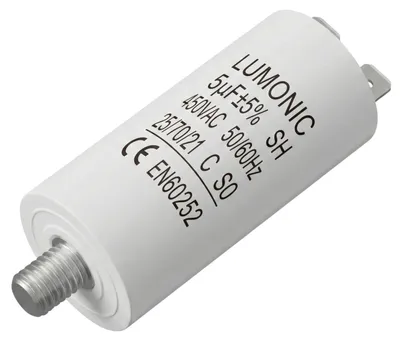 Startcondensator 5µF 450V, 26x55mm, Motorcondensator
