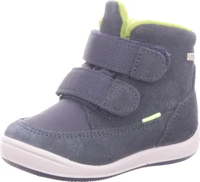 Produktbild von BOXX Kids Kinder-Jungen-Outdoor-Allwetterstiefel gefüttert Blau-Weiß-Grün, Farbe:blau, EU Größe:25