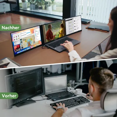Produktbild von Blackview Tragbarer Monitor 8 15,6" FHD+ IPS, 4,6mm dünn, 1,2kg, Plug & Play USB-C, 100W Reverse Charging, support Laptop/PC/Handy/Mac/Switch/PS5/Xbox