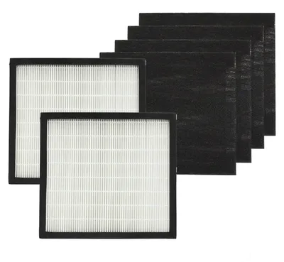 Zdjęcie produktu dla Zestaw filtrów zamiennych do oczyszczacza powietrza, filtry HEPA H13 i węgiel aktywny