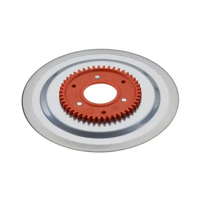 Produktbild von ritter Ersatzmesser 554.185 glatt Schinken-/ Aufschnittmesser mit orangem Zahnrad passend zu Contura3, Sono5, Solida2,4,5